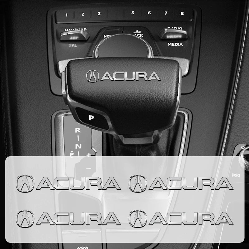 Etiqueta engomada del logotipo del coche de metal Acura 3D