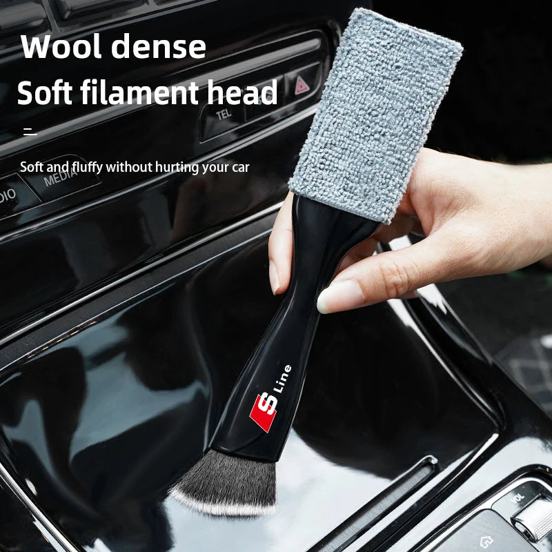 Brosse de nettoyage à double tête de voiture