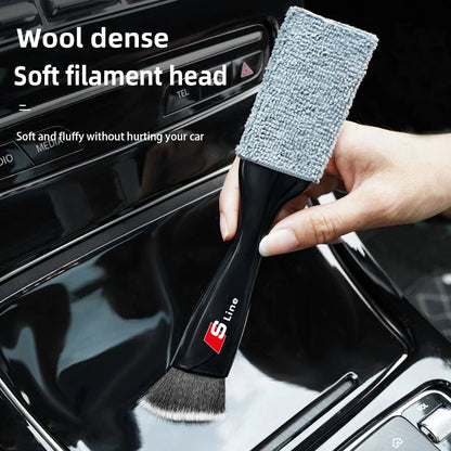 Brosse de nettoyage à double tête de voiture