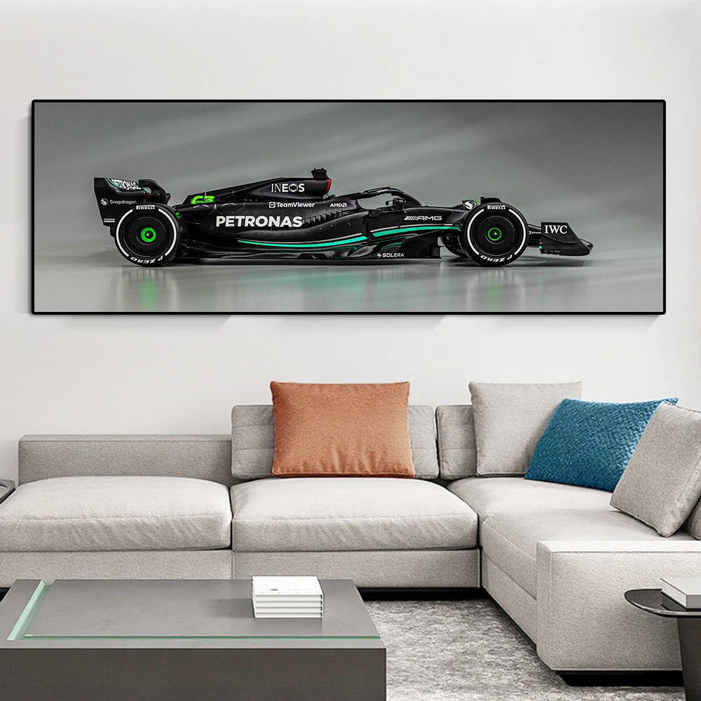 Décor d’affiche de course F1 Lewis Hamilton