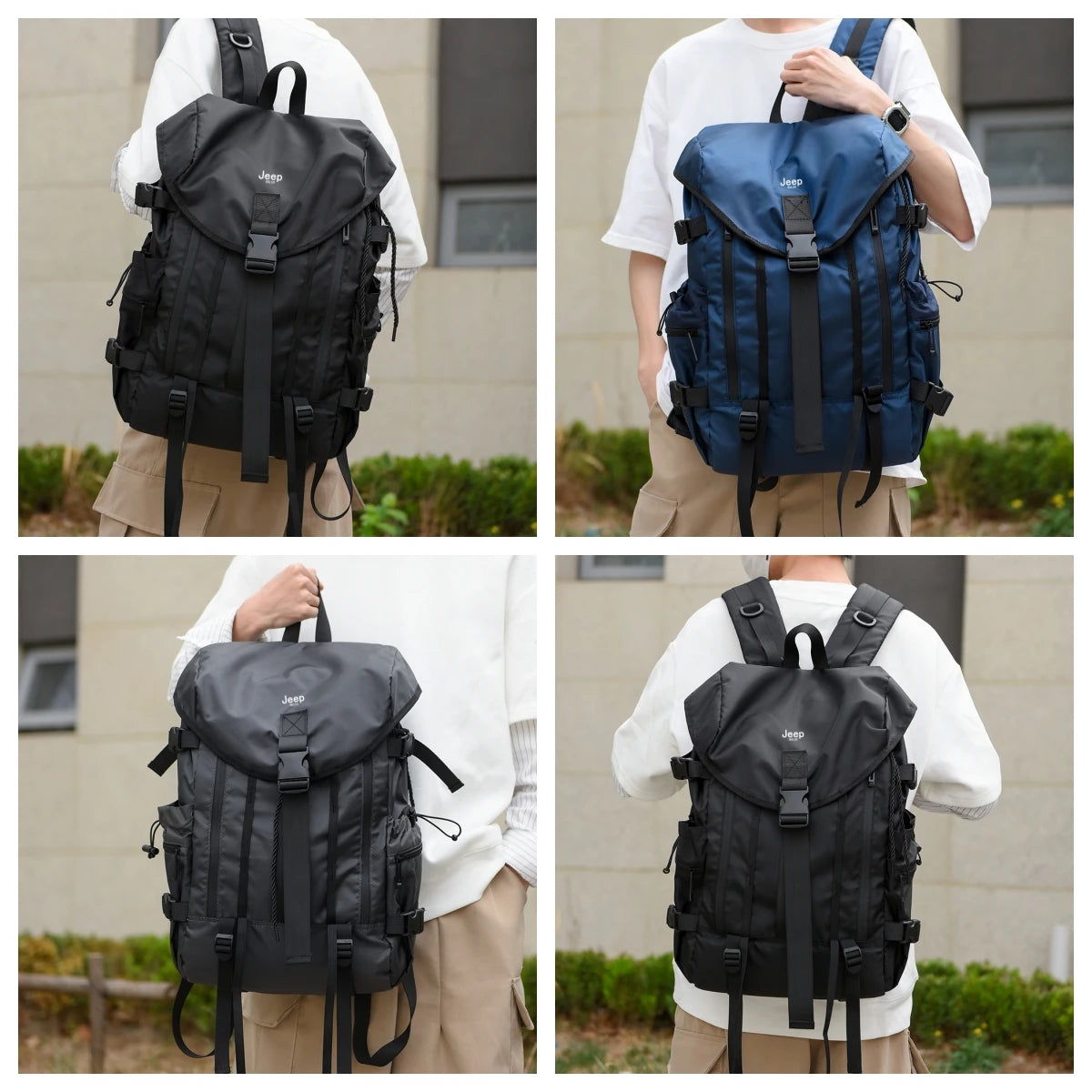 JEEP BULUO Men and Women Backpack