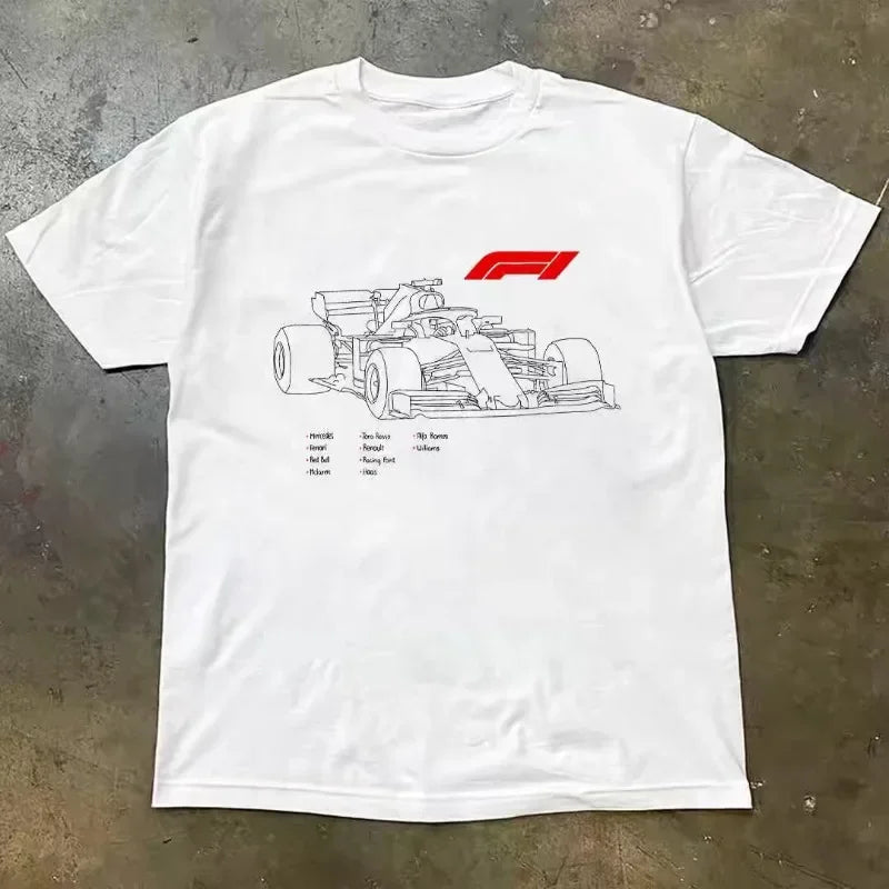 F1 technisches Blueprint T-Shirt