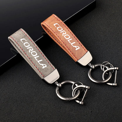 Corolla Genuine Leather Keychain