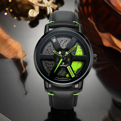 Reloj de Hombres de estilo de rueda de carreras