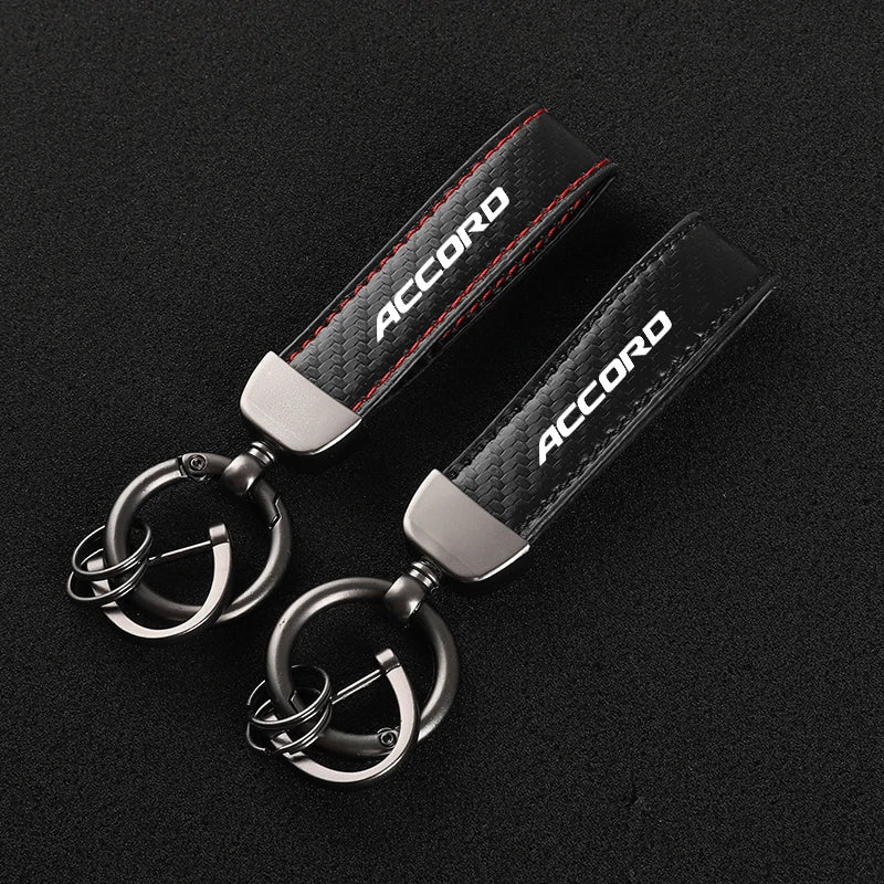 Honda Accord Leather Car Keychain