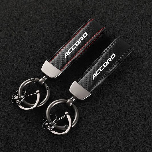 Honda Accord Leather Car Keychain