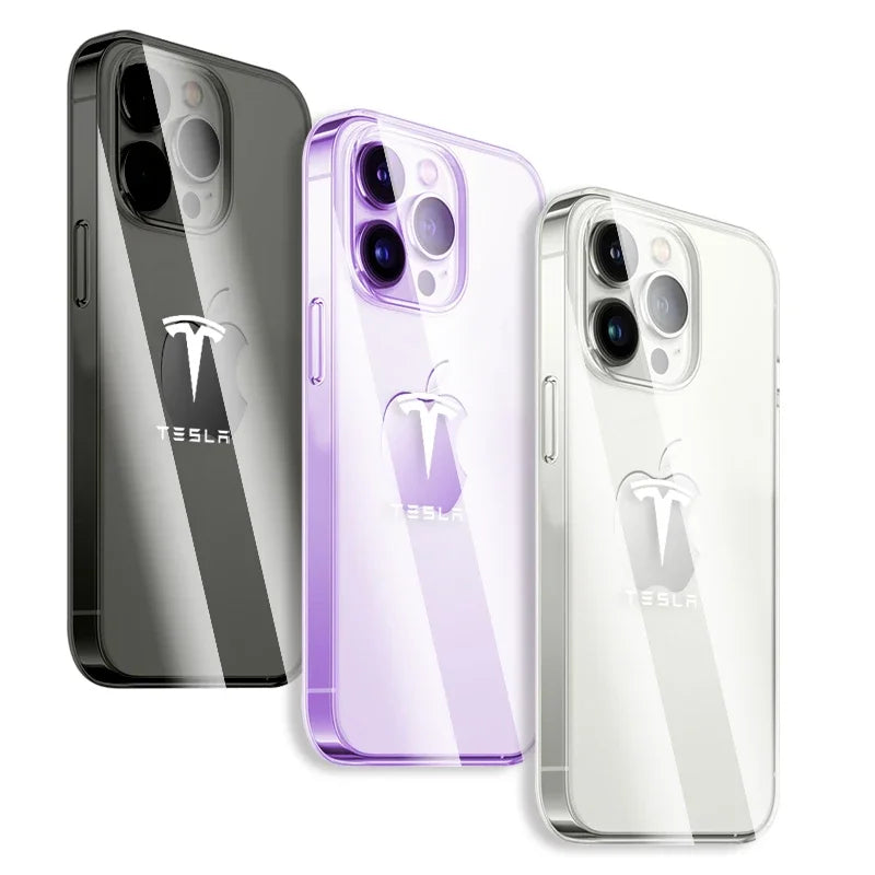 Tesla Transparent Phone Case 