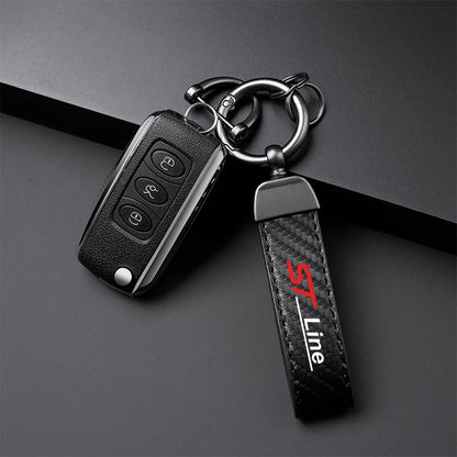 Ford ST Line Fiber Leather Keychain