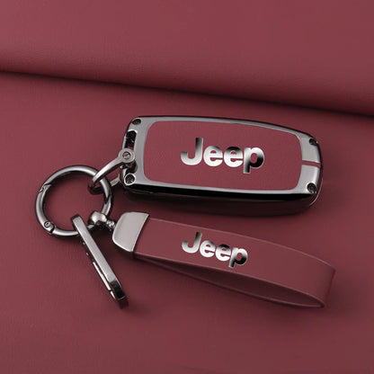 Jeep Leather Car Key Case Cover