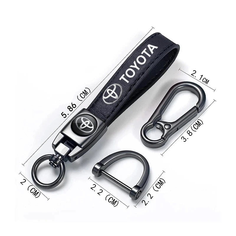 Toyota Metal/Leather Keychain