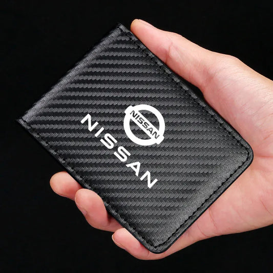 Leather / Carbon Fiber Nissan Wallet