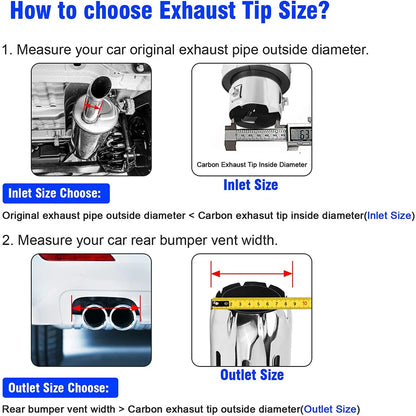 Consejo de escape LED de acero inoxidable: ajuste universal para automóviles