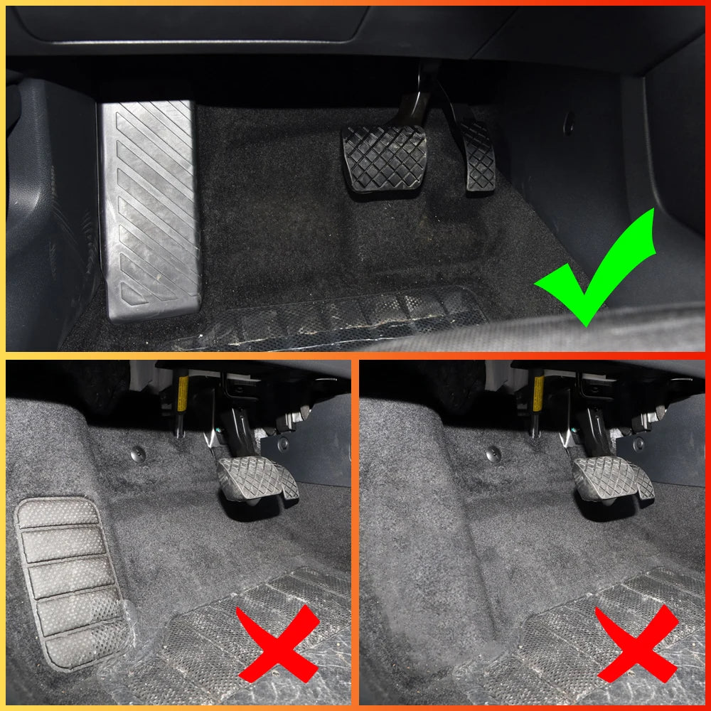 Cubierta de pedal de acero inoxidable para Volkswagen