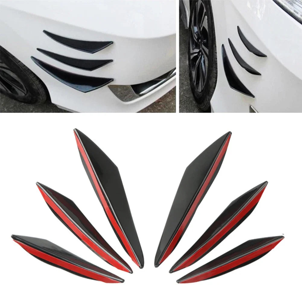 4 / 6pcs Universal Bumper Fin en canard 