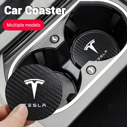 Tesla Carbonfaser Untersetzer