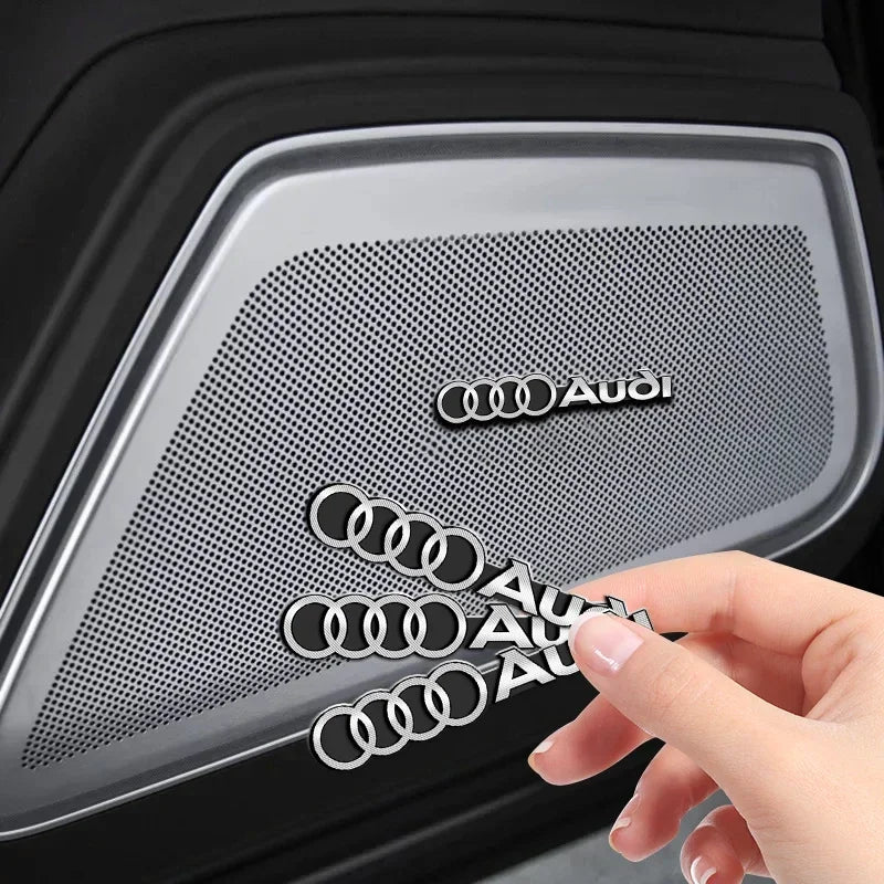 Adhesivo Aluminio 3D Audi