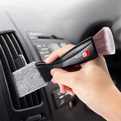 Brosse de nettoyage à double tête de voiture