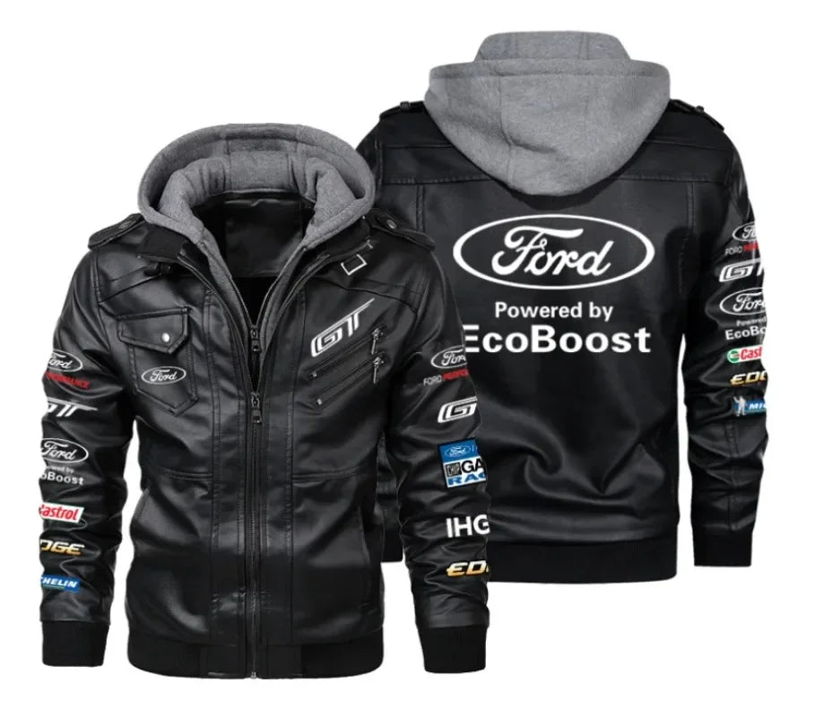 Ford Ecoboost Bomber Lederjacke 