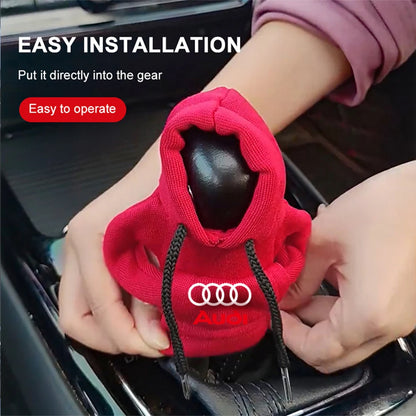 Hoodie Car Gear Shift Cover for Audi