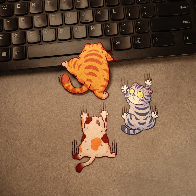 3pcs Funny Pet Cat Car Sticker Set