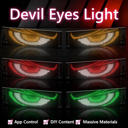 Affichage LED des yeux du diable pour la voiture 