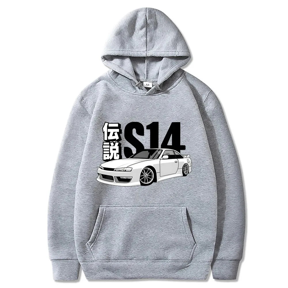 Sweat à capuche graphique de voiture S14