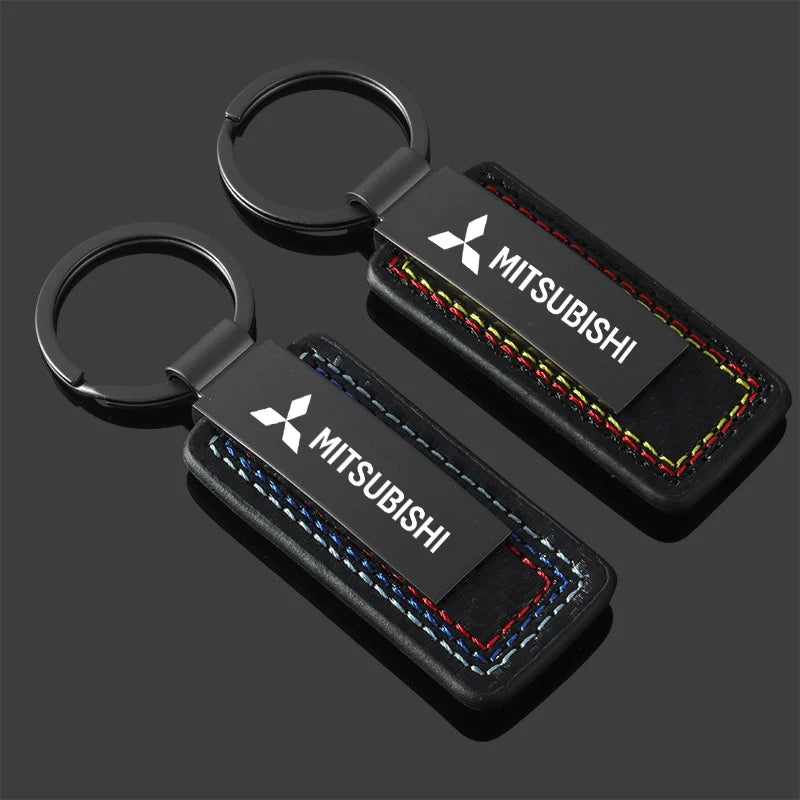 Mitsubishi Premium Leather Keychain