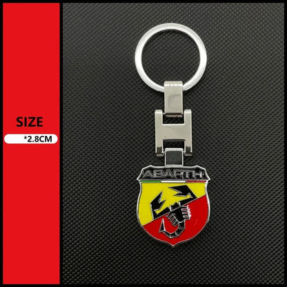 Fiat Abarth Metal Keychain