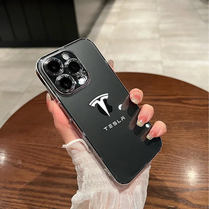 Tesla Transparent Phone Case 