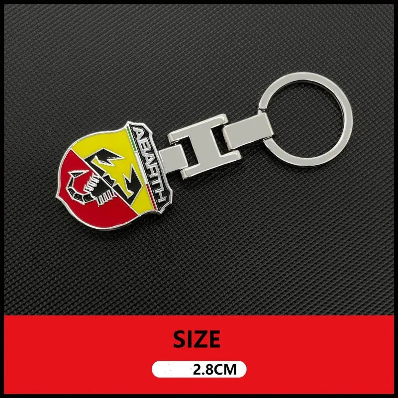 Fiat Abarth Metal Keychain