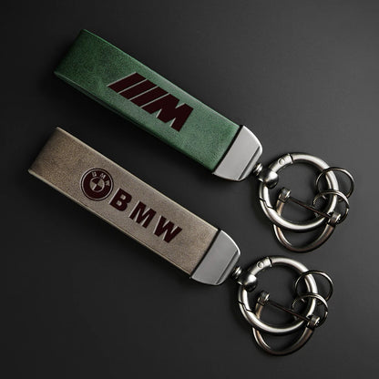 BMW Leather Keychain