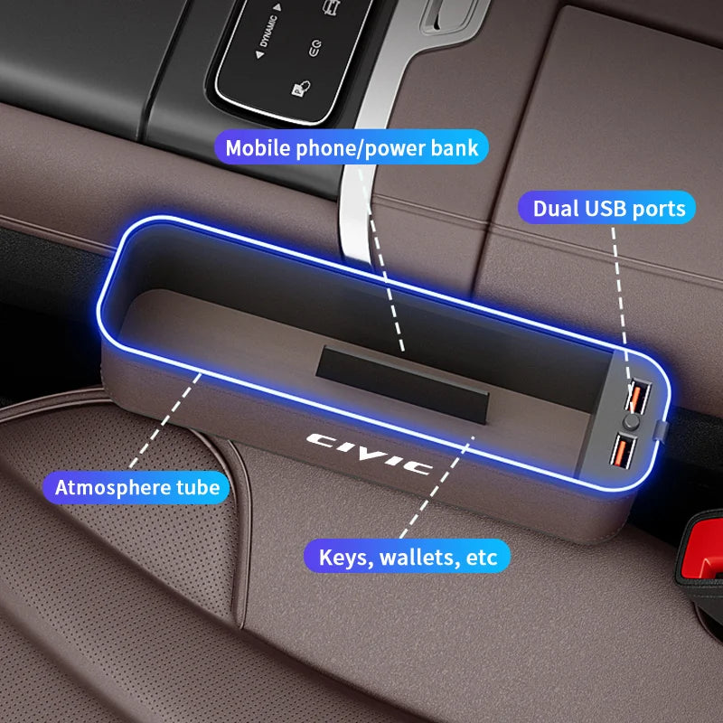 Civic Storage Box mit LED und USB -Eingabe