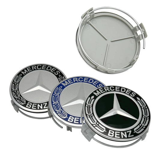 Capes de roue centrales Mercedes-Benz (4pcs) 