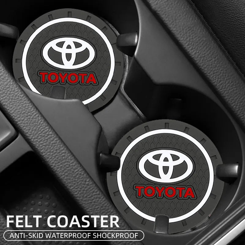 Toyota Corolla Anti-Slip Cup Holder Coasters