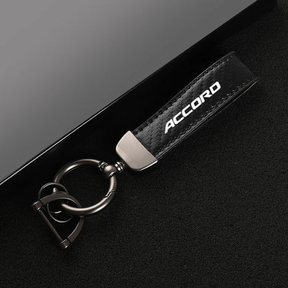 Honda Accord Leather Car Keychain