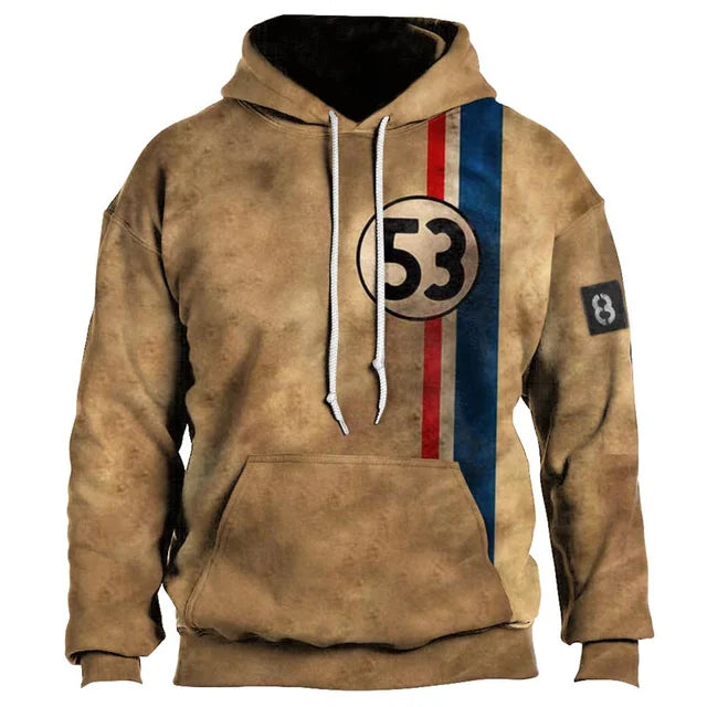 Ruta 66 sudadera con capucha vintage