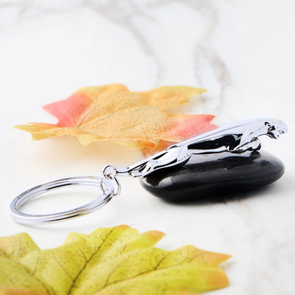 Jaguar Metal Keychain 