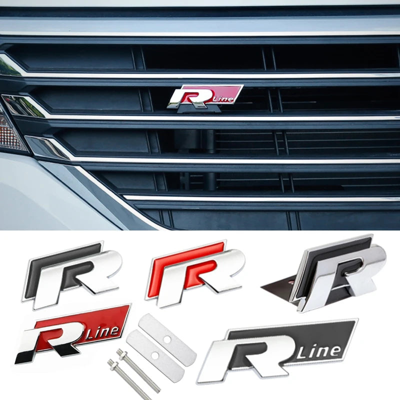 Insignia de emblema de Volkswagen R-Line