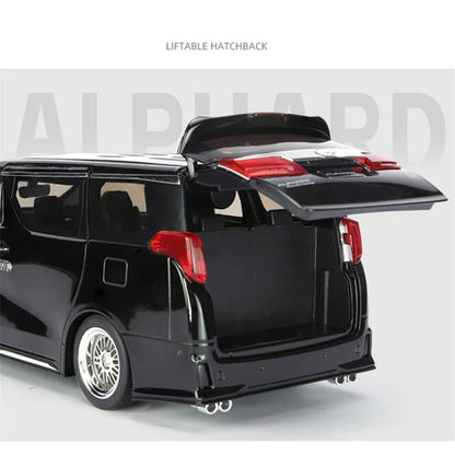 1/18 Modello di auto in lega di Toyota Alphard MPV